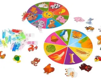 Развивающие игры с прищепками для малышей