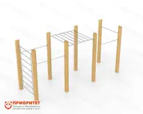 Комплект оборудования для спортивной площадки №1 Wood1