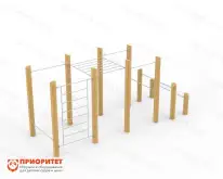 Комплект оборудования для спортивной площадки №2 Wood1