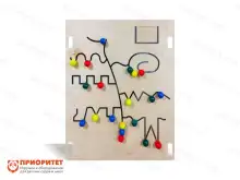 Тактильно-развивающая панель-лабиринт «Интересные маршруты»1