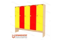 Шкаф 5-секционный с нишей под скамью «Счастливая детвора»