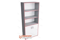 Шкаф широкий открытый с закрытой тумбой