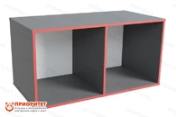 Полка настенная открытая двухсекционная