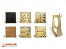 Набор тактильно-развивающих панелей «Я учусь» (с подставкой)1