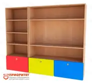 Стеллаж «Незнайка» (цветной фасад)1