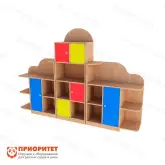Стеллаж-стенка «Антошка» (цветной фасад)1