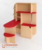 Стол-стеллаж «Знайка» (цветной)1