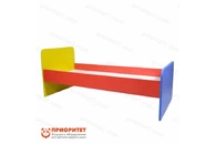 Кровать детская одноярусная цветная (ортопедическое ложе)