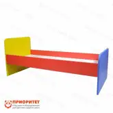 Кровать детская одноярусная цветная (ортопедическое ложе)1