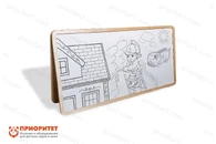 Напольный двойной модуль «Многоразовая раскраска» (150x75)