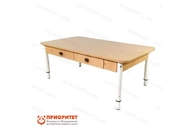 Стол детский регулируемый «Дошколенок» с ящиками (ЛДСП, 00-1 группа) цветной