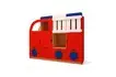 Стеллаж-стенка игровая «Пожарная машина» без наклеек
