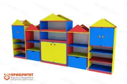 Модульная стенка «Домик» (цветной)1