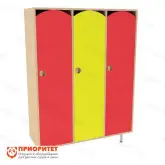 Шкаф 3-секционный (цветной фасад)1