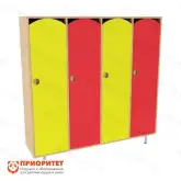 Шкаф 4-секционный малый (цветной фасад)1