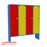 Шкаф 4-секционный малый с нишей под скамью (цветной)1