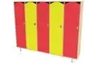 Шкаф 5-секционный малый (цветной фасад)