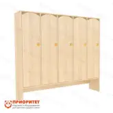 Шкаф 5-секционный малый с нишей под скамью1