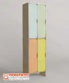 Шкаф в раздевалку двухъярусный 2-секционный1
