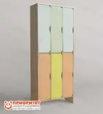 Шкаф двухъярусный 3-секционный1