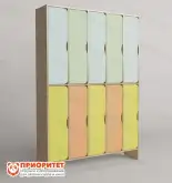 Шкаф двухъярусный 5-секционный1