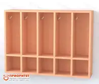 Шкаф для полотенец ЭКО навесной 5-секционный1