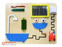 Развивающий бизиборд «Моя ванная» 50х40х3 см1