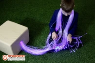 Мягкий кубик с пучком волокон (200 волокон)