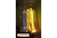 Фиброоптический занавес с деревянным гребнем «Светлые мысли»