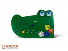 Бизиборд развивайка модуль Голова крокодила 100х60х5 см1