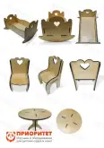 Мебель для кукол деревянная «Ласковое детство»1