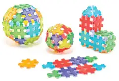 Магнитный Полидрон «HashMag» (решетки и треугольные соединители)1