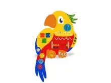 Бизиборд «Смешной попугай» макси 49х90х31