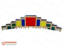 Детские табуреты «Для спорта и учёбы» цветные для детского сада1