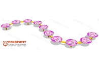 Бум детский «Следы» (розовый) для детской площадки