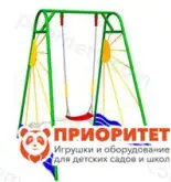 Качели металлические «Прибой» с сидением без спинки для детской площадки1