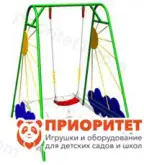 Качели металлические «Рассвет» с сидением для детской площадки1