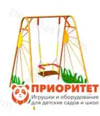 Качели металлические «Луг» с креслом для детской площадки1