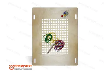 Тактильно-развивающая панель «Маленький портной» Тактильно-развивающая панель «Маленький портной»