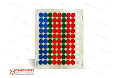 Тактильно-развивающая панель «Цветные фишки» Тактильно-развивающая панель «Цветные фишки»