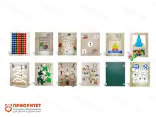 Набор тактильно-развивающих панелей 12 в 11