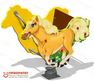 Качалка на пружине «Лошадка» для детской площадки1