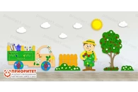 Комплексное настенное решение «В саду»