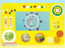 Интерактивный настенный бизиборд «Цветной» №21