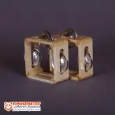 Тамбурин (бубен) из массива березы, D - 10 см. Мастерская Сереброва, РЗ-ТБ-011