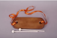 Пастуший барабан 25*9,5*1,5 см., тонированный, Мастерская Сереброва, Т2-ПБ-01