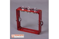 Тамбурин (бубен) из массива березы тонированный, D - 20 см. Мастерская Сереброва