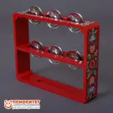 Тамбурин (бубен) из массива бука с тонировкой, D - 25 см «Президент», РЗ-ТБ-121