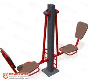 Тренажер уличный двойной «Жим ногами» для спортивной площадки1