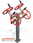 Тренажер уличный двойной «Рули» для спортивной площадки1